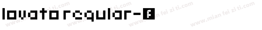 lovato regular字体转换